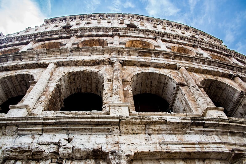 Roman Colosseum in Rome, Italy